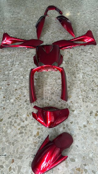 KIT CARENADO YAMAHA JOG ROJO CANDY ABS