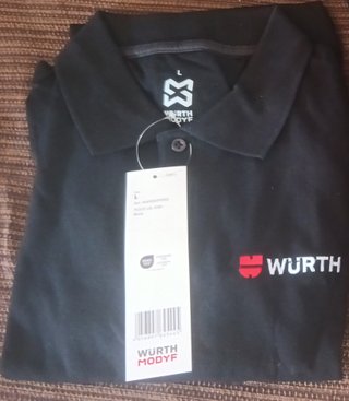 Combo Polo Würth Modyf +tejano XL Negro Talla L
