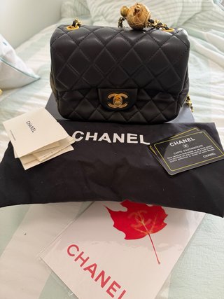 Bolso Chanel Negro Acolchado