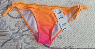 Braguitas de bikini degradado naranja y rosa