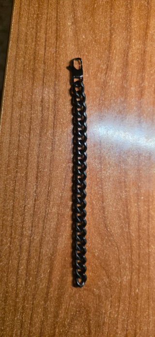 Pulsera de Acero Inoxidable Negra para hombre