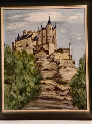 Cuadro al óleo Alcázar de Segovia