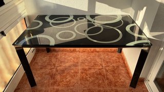 Mesa de Comedor de Vidrio Templado