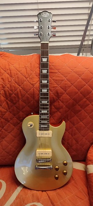 Guitarra tipo Les Paul Gold Top