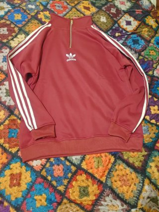 Sudadera Adidas Roja con Cremallera
