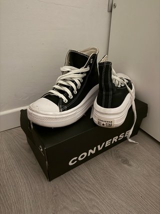 Converse All Star Negras con Plataforma