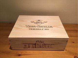 Caja de Madera con tapa sobrepuesta y separadores