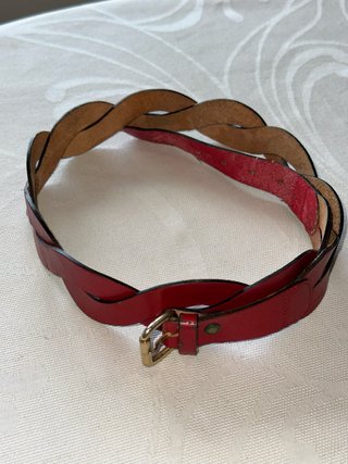 Cinturón Trenzado Rojo