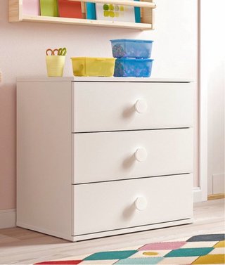 Cómoda IKEA GODISHUS 3 Cajones Blanca
