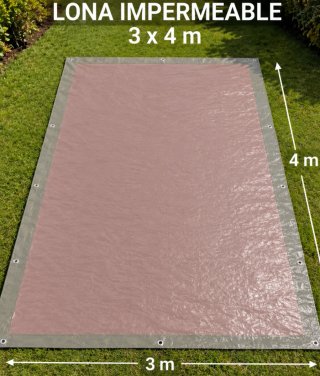 Lona Impermeable Extrafuerte 3x4m nueva