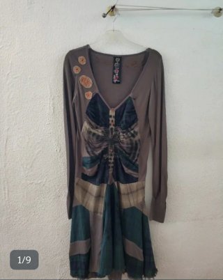Vestido otoñal con estampado