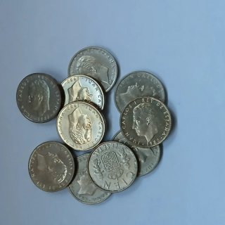 Lote de 10 monedas de 100 pesetas de 1982