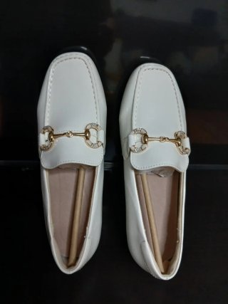 Mocasines de mujer blancos