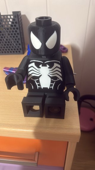 Figura tipo LEGO Spider-Man Negro