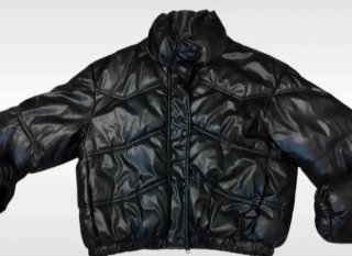 Bomber Zara in ecopelle nero