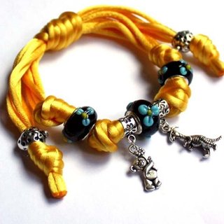 Pulsera Nudos Amarillos Dinosaurio Osito Toy Story