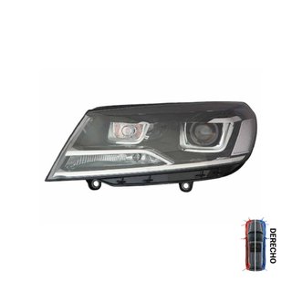 Faro Principal Eléctrico Con Motor - Derecho - Volkswagen TOUAREG 2014-2018