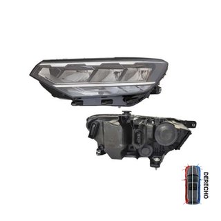 Faro Principal Eléctrico Con Motor LED - Derecho - Volkswagen PASSAT 2019