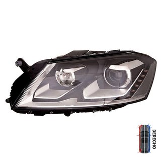 Faro Principal LED Eléctrico Con Motor - Derecho - Volkswagen PASSAT 2010-2014