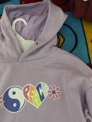 Sudadera con Capucha Estampada