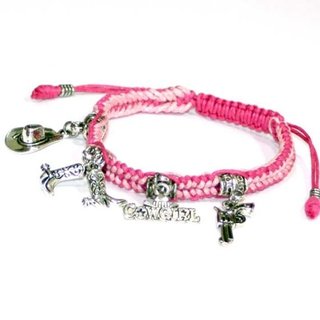 Pulsera macramé con dijes de Vaquera Toy Story