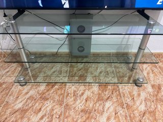 Mesa para Televisor de Cristal medidas 1,10 x 0,40