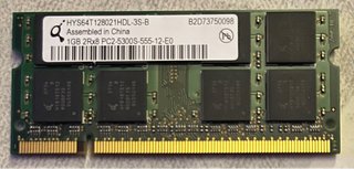 Memoria RAM Qimonda 1GB DDR2 667MHz SO-DIMM