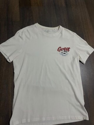 Camiseta Guess Beige Manga Corta