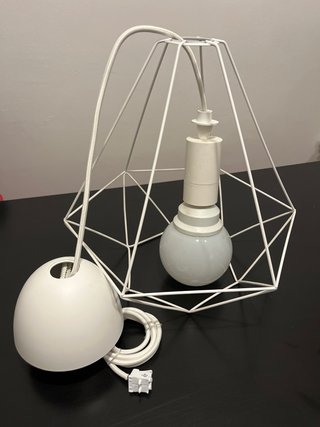 Lámpara de techo geométrica blanca Ikea