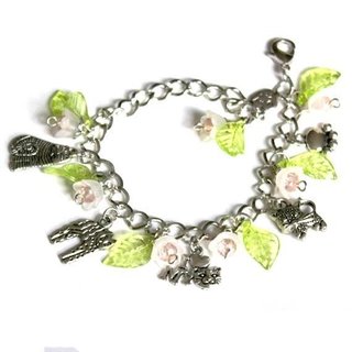 Pulsera Gatos Dijes Gatitos Mascota Plateado