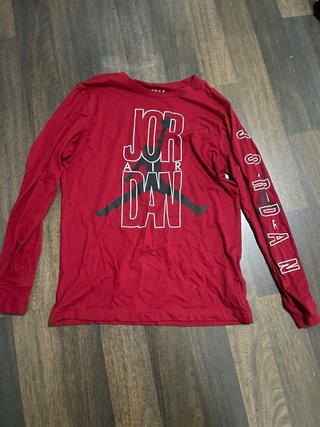 Camiseta manga larga Jordan roja