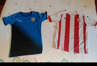 2 Camisetas de fútbol UD Almería