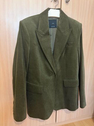 Blazer Mango Verde Oliva Talla M
