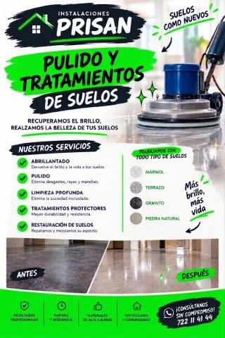 Pulido y abrillantado de suelos