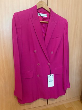 Blazer Zara Fucsia Talla S/M