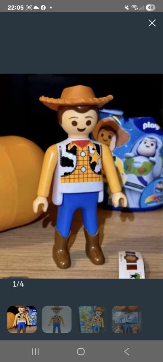 Figura Playmobil Kinder maxi Woody de Toy Story