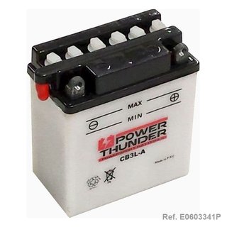 Batería YB3L-A (con ácido) - Power Thunder