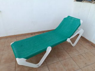 Práctica tumbona de jardín