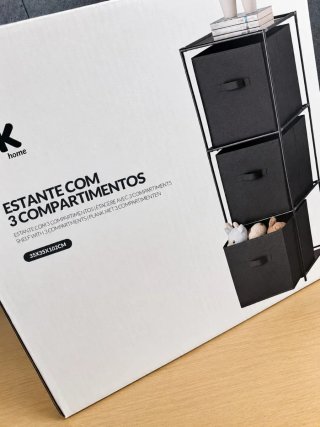 Estante Organizadora com 3 Gavetas