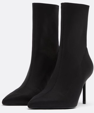 Botines de tacón negros Stradivarius