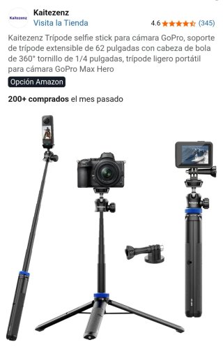 Trípode y Palo Selfie Kaitezenz para Cámara