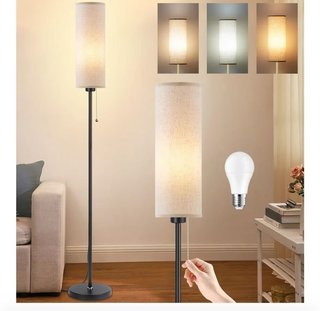 Lámpara LED moderna beige y negra - Nueva