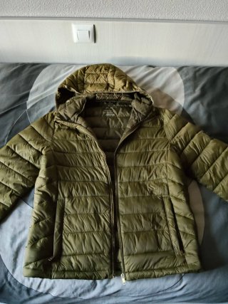 Cazadora Acolchada Verde Talla L