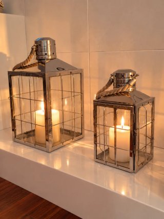 Set de 2 Faroles para Velas