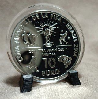 Moneda de Plata 10 Euro Copa Mundial 2014