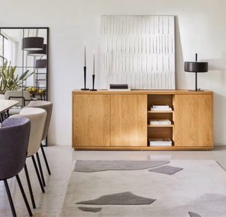Aparador Abilen 3 Puertas Roble 180x75cm