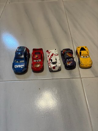 Lote de 5 coches de juguete Cars