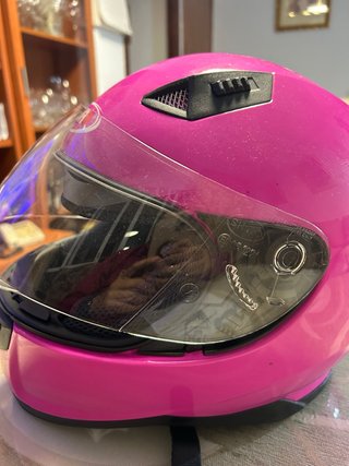Casco de Moto Rosa