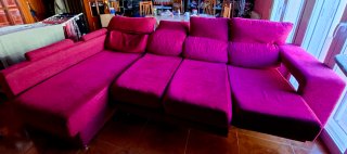 Chaise Longue Fucsia de 4 Plazas