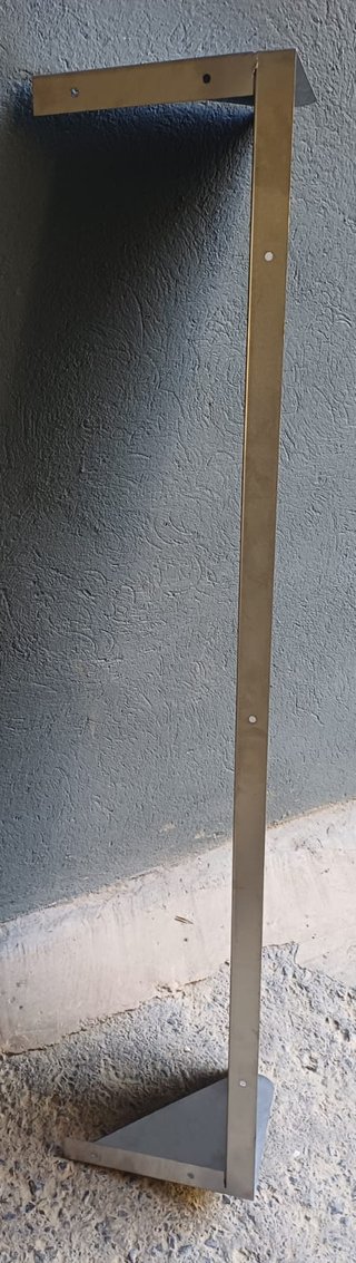 Estante de acero inoxidable para pared